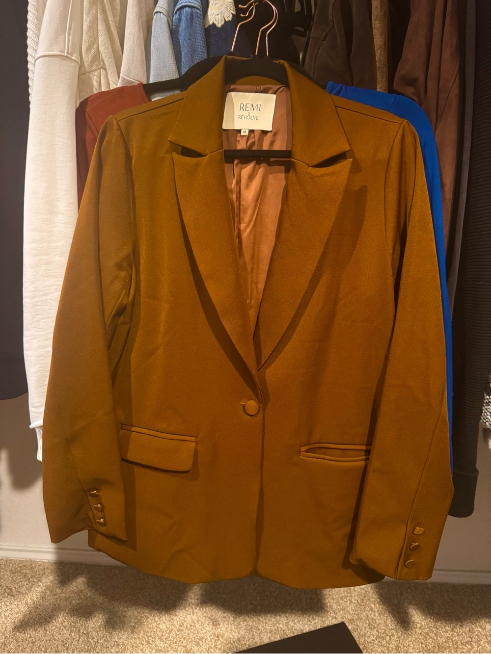 REMI X REVOLVE Oversized Women's Brown Blazer